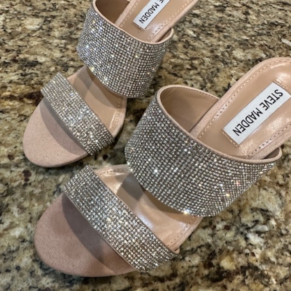Steve Madden Rhinestone heels - Picture 3 of 9